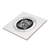 Carreau Code QR avec nom d'entreprise modifiable (Côté)
