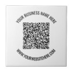 Carreau Code QR et texte personnalisé professionnel person<br><div class="desc">Code QR et texte personnalisé Professionnel Nom commercial personnalisé Site Web Promotionnel Fournitures / Cadeau de l'entreprise - Ajouter votre code QR - Image ou logo / Nom - Entreprise / Site Web ou E-mail ou Téléphone - Coordonnées / Adresse ou Supprimer - Redimensionner et déplacer ou ajouter des éléments...</div>