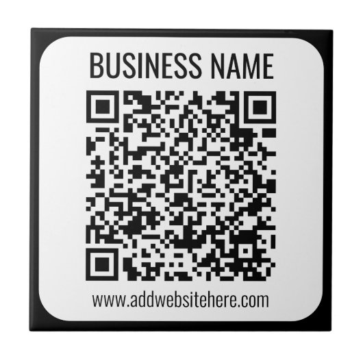 Carreau Code QR instantané (entrez l'URL de votre site Web (Devant)
