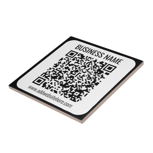 Carreau Code QR instantané (entrez l'URL de votre site Web (Côté)