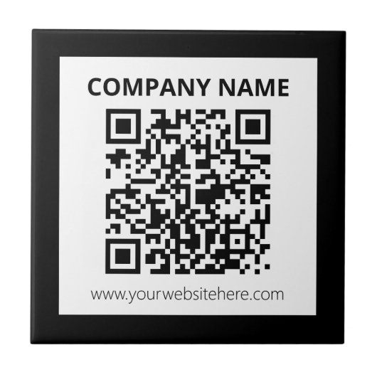 Carreau Code QR modifiable et conception personnalisée sim (Devant)