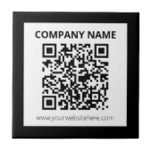 Carreau Code QR modifiable et conception simple personnali (Devant)