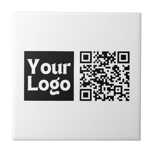 Carreau Code QR modifiable et logo ou image de votre entre (Devant)