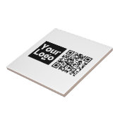 Carreau Code QR modifiable et logo ou image de votre entre (Côté)