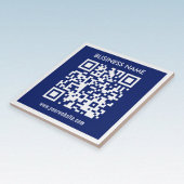 Carreau Code QR modifiable (généré instantanément) | bleu