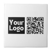 Carreau Code QR modifiable & Votre logo ou image d'entrepr (Devant)