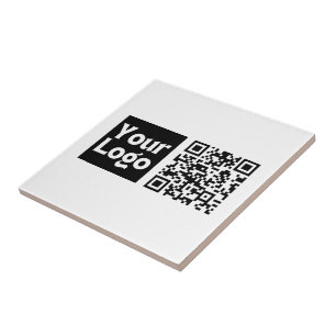 Carreau Code QR modifiable & Votre logo ou image d'entrepr