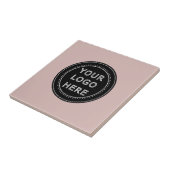 Carreau Code QR noir élégant et épuré (Côté)