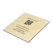 Carreau code QR personnalisé simple ajouter votre nom text (Côté)