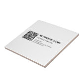 Carreau Code QR personnalisé & Texte rétro-moderne modifia (Côté)