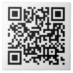 Carreau Code QR professionnel personnalisé grand<br><div class="desc">Entreprise sur mesure Business QR Code Modèle personnalisé Décor / Accueil Accents / Carreaux décoratifs Grand Carrelage en céramique.</div>