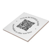 Carreau Code QR téléchargé Plus Texte circulaire modifiabl (Côté)