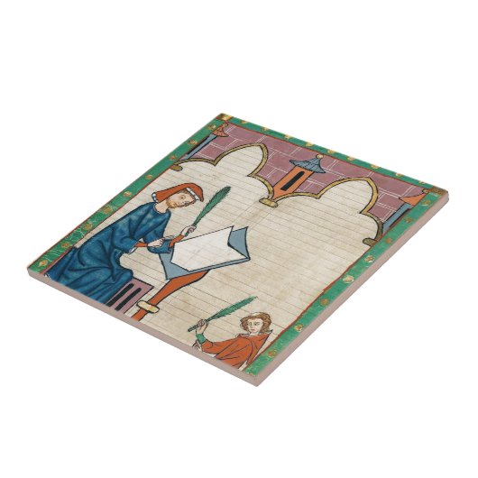 Carreau Codex Manesse, 1300s (Côté)