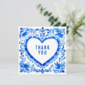 💙Carreau Cœur Azulejo Merci (Debout devant)