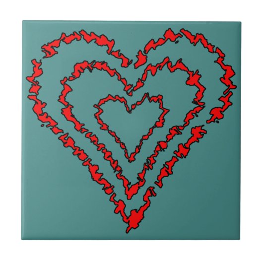 Carreau Coeur d'amour (Devant)