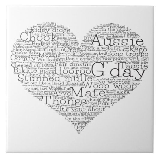 Carreau Coeur d'argot australien (Devant)