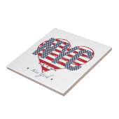 Carreau Coeur de drapeau américain de NYC (Côté)