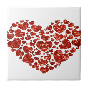 Carreau coeur de jour des valentines