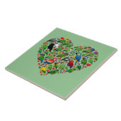 Carreau Coeur de perroquet (Côté)