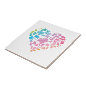 Carreau Coeur des Etats-Unis d'aquarelle (Côté)