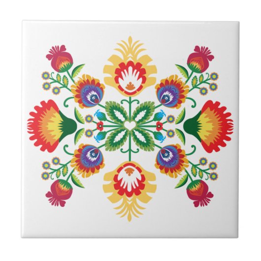 Carreau Coeur populaire de Łowicz (Devant)