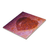 Carreau coeur rose corail (Côté)