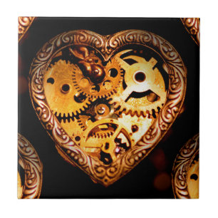 Carreau coeur steampunk
