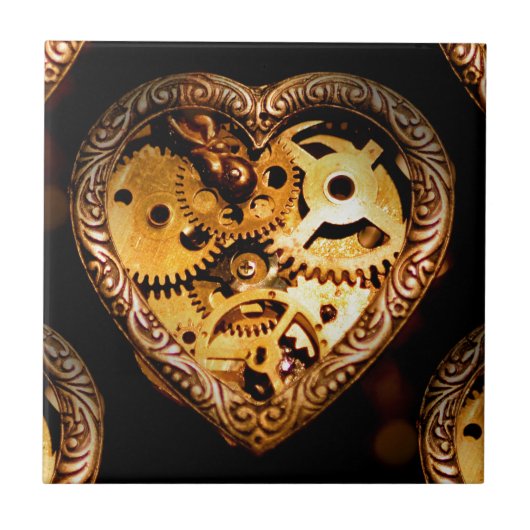 Carreau coeur steampunk (Devant)