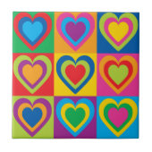 Carreau Coeurs d'art pop (Devant)