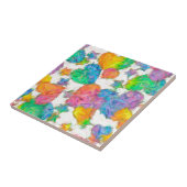 Carreau Cœurs de la Saint-Valentin pastel impressionniste (Côté)