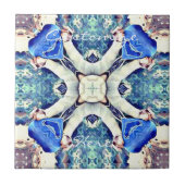 Carreau Coeurs de mandala bleu motif Thunder_Cove (Devant)