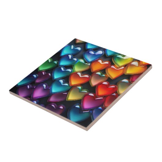 Carreau Coeurs de verre (Côté)