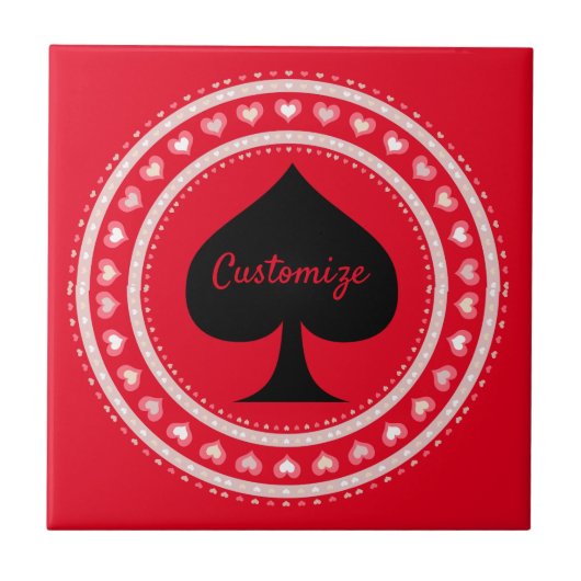 Carreau Coeurs du cercle Espèce noire Thunder_Cove  (Devant)