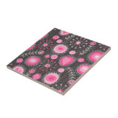 Carreau Coeurs et fleurs rose et bleu Whimsical (Côté)