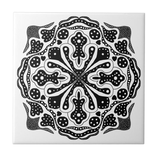 Carreau Coeurs et points (Devant)