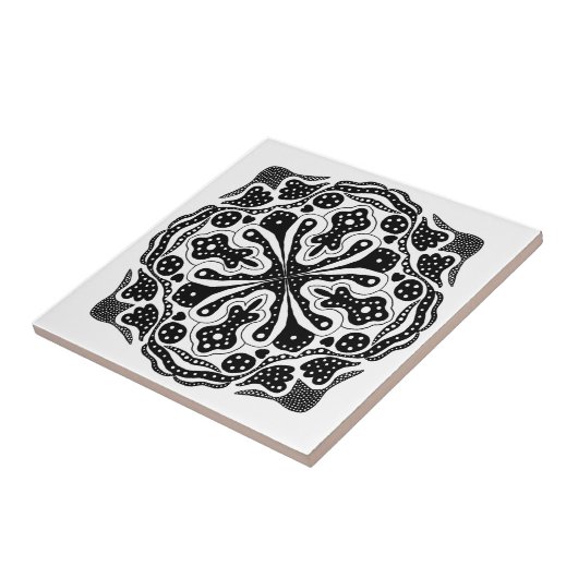 Carreau Coeurs et points (Côté)