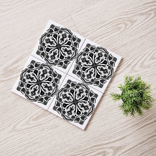 Carreau Coeurs et points