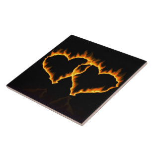 Carreau Coeurs flamboyants