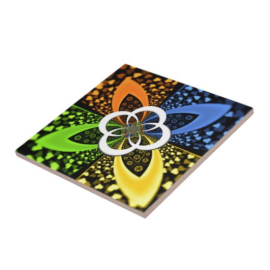 Carreau Coeurs Iridescente Polka sans soudure Point Art Ab (Côté)