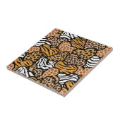 Carreau Coeurs motifs d'animaux amusants (Côté)