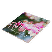 Carreau Coeurs saignants Fleurs de fleurs roses photograph (Côté)