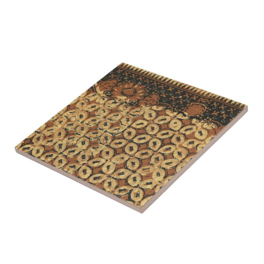 Carreau Coffee Bean Earthy Boho Rustique (Côté)