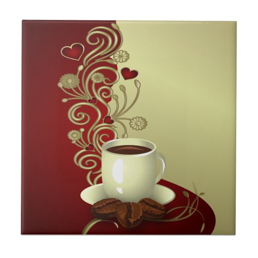 Carreau Coffee lover moderne (Devant)