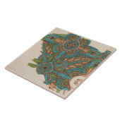 Carreau Coiffeur Art nouveau abstrait (Côté)