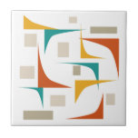 Carreau Coins Colorés Et Rectangles Modernes Du Milieu Du<br><div class="desc">Ajoutez une pop de couleur à votre travail de tuiles avec ces coins funky et rectangles carreaux en céramique moderne du milieu du siècle. Il présente les couleurs vives et audacieuses du bleu turquoise,  de l'orange,  de l'orange brûlé et de deux tons de marron.</div>