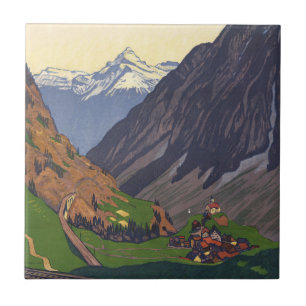 Carreau Col du Saint-Gothard massif montagneux dans les Al