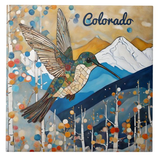 Carreau Colibri Art Nouveau (Devant)