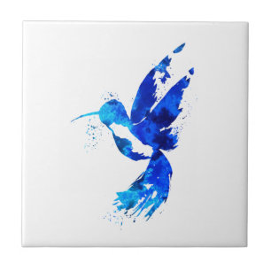 Carreau Colibri bleu