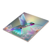 Carreau Colibri en verre arc-en-ciel (Côté)