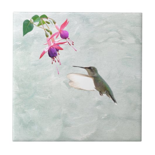 Carreau Colibri et Fuschia (Devant)